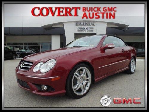 08 mercedes-benz clk-class clk550 convertible leather nav low miles