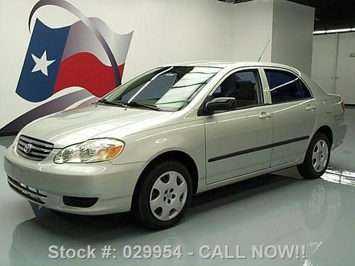 2003 toyota corolla ce automatic cruise control 41k mi texas direct auto