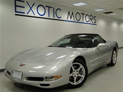 2004 chevy corvette convt slvr/blk heads-up bose cd blk soft-top only 44k miles