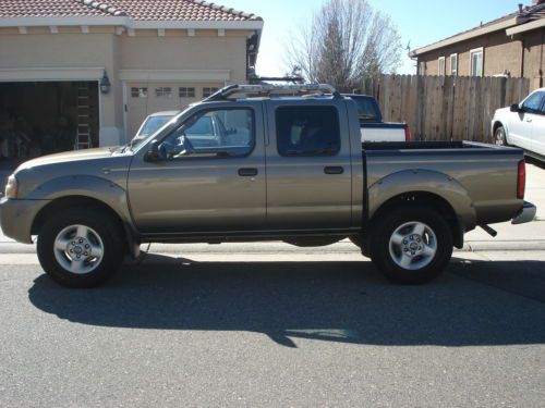 2002 nissan frontier crew cab 4x4 v6 supercharged 3.3l engine vgc 111k gold
