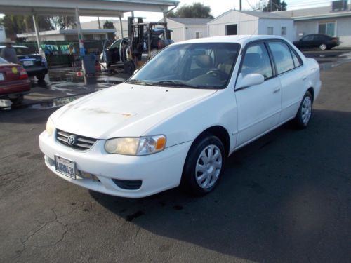 2001 toyota corolla, no reserve