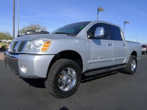 2006 NISSAN TITAN CREW CAB 4X4 5.6 LE USED CUSTOM TRUCK~KMC WHEELS~TOYO TIRES, image 2