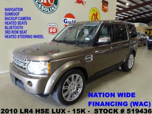2010 lr4 hse lux,sunroof,nav,back-up,htd lth,3rd row,20in whls,15k,we finance!!