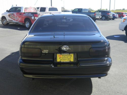 1994 Chevrolet Impala SS Black 20" Foose wheels MSD Cowl Hood Nice Lowered, image 4