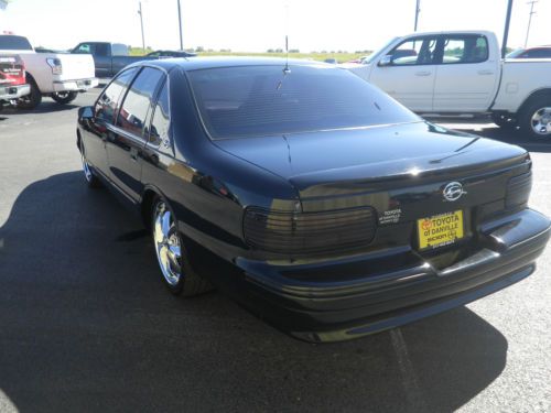 1994 Chevrolet Impala SS Black 20" Foose wheels MSD Cowl Hood Nice Lowered, image 5