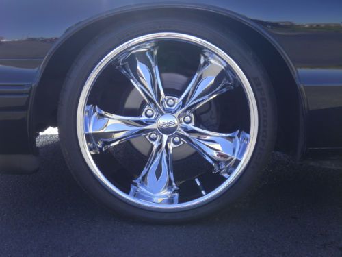 1994 Chevrolet Impala SS Black 20" Foose wheels MSD Cowl Hood Nice Lowered, image 9