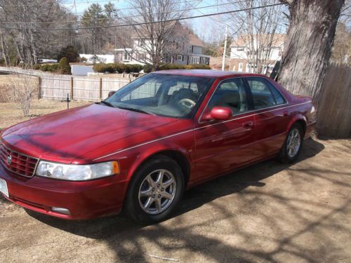 1998 cadillac seville &#034;sts&#034; 275 hp model red+tan clean, just out of winter store