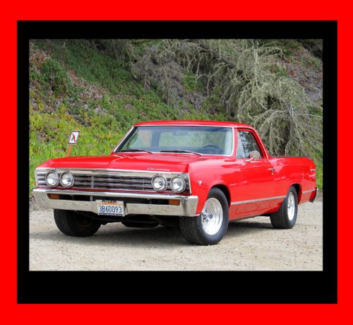 1967 67 chevy el camino malibu. v8, 4 spd, posi, new paint. ca car - xlnt!!