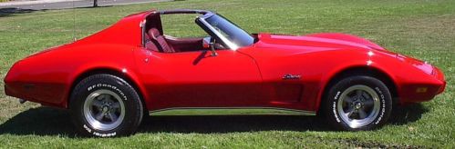 Very clean 1975 corvette - new show car paint, new interior, 130,000 orig. miles