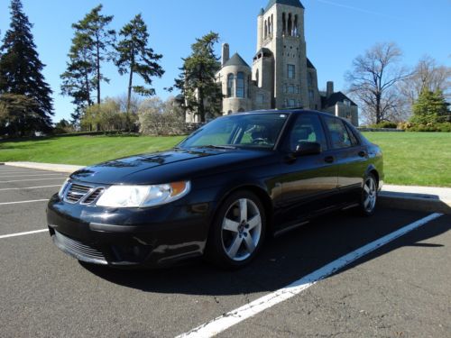 2005 saab 9-5 95 aero black on black sedan rare no reserve !