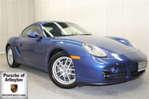 2007 porsche cayman coupe blue navi heated seats leather xenon low miles auto