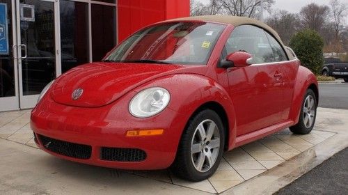 06 new beetle convertible automatic power top htd seats $0 down $179/mo!
