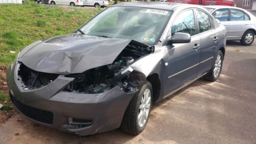 2007 mazda 3 i sedan 4-door 2.0l salvage tile  reconstructed  runs and drives