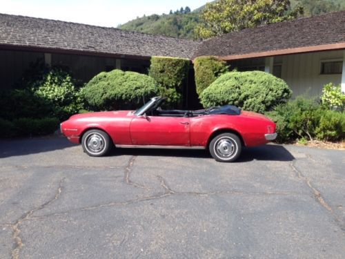 1968 pontiac firebird convertable red with 350 v8