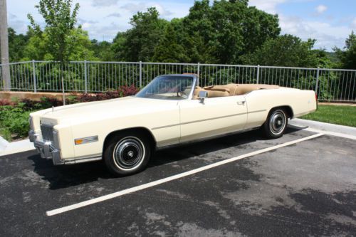 1976 cadillac eldorado base convertible 2-door 8.2l