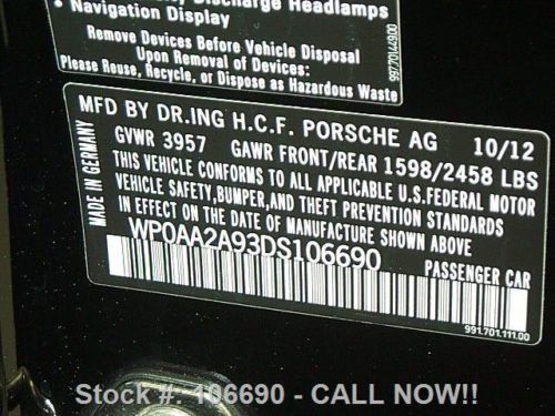 2013 PORSCHE 911 CARRERA SPORT CHRONO SUNROOF NAV 4K MI TEXAS DIRECT AUTO, US $87,980.00, image 12