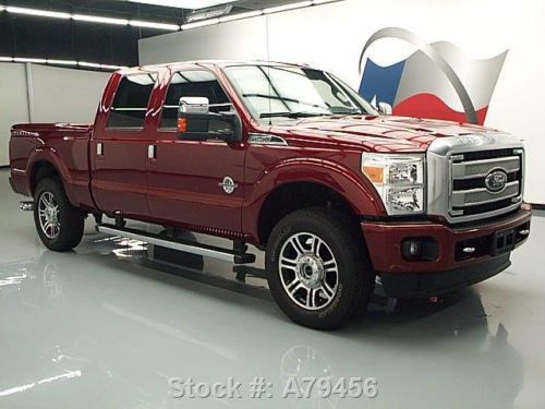 2013 FORD F250 PLATINUM CREW DIESEL SUNROOF NAV 4X4 35K TEXAS DIRECT AUTO, US $50,980.00, image 3