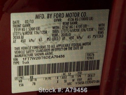 2013 FORD F250 PLATINUM CREW DIESEL SUNROOF NAV 4X4 35K TEXAS DIRECT AUTO, US $50,980.00, image 12