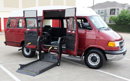 2001 dodge ram 3500 van **49k miles** braun handicap wheelchair lift ~ high-top