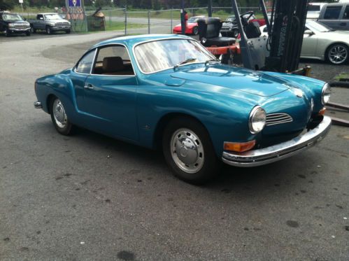 1972 karmann ghia turquoise tan clean un-molested