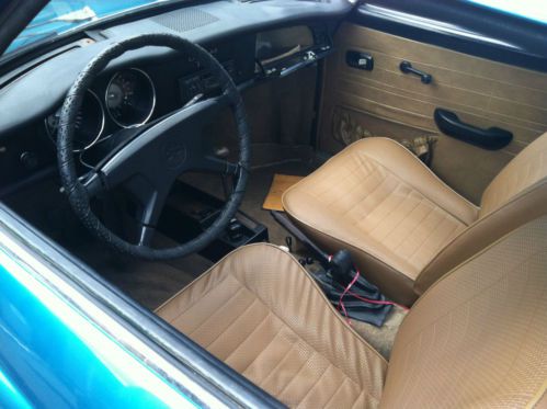 1972 KARMANN GHIA TURQUOISE TAN CLEAN UN-MOLESTED, US $7,500.00, image 6