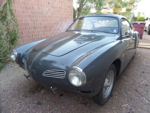 1959 karmann ghia &#039;lowlight*&#039; coupe rust free run&amp;drive amazing leather interior