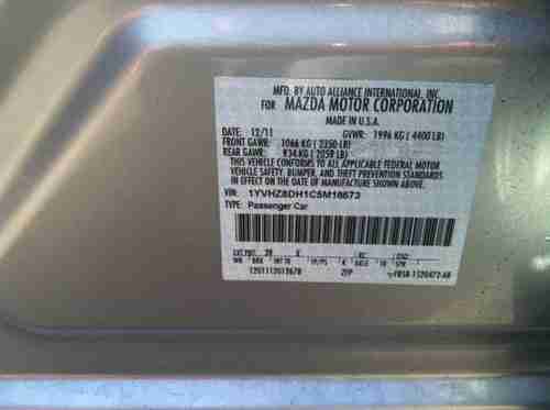 2012 MAZDA 6 TOURING V4 2.5L ONLY 18K THE CAR MUST GO NO RESERVE !!, image 8