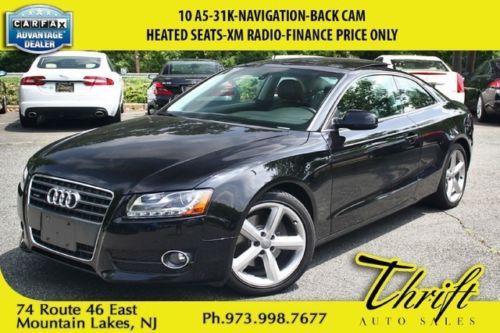 10 a5-31k-navigation-back cam-heated seats-xm radio-finance price only