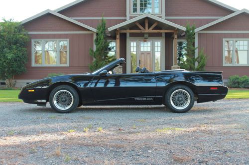 1991 trans am convertible-54k mi, 5-spd, leather, triple black, gm pep prog car!