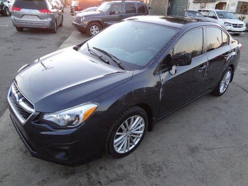 2012 subaru impreza sedan 2.0i premium salvage repairable good cooling runs!!!