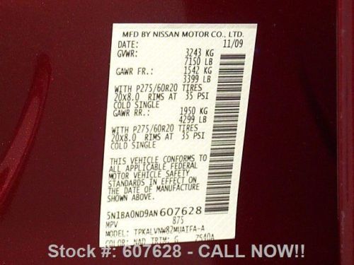 2010 NISSAN ARMADA PLATINUM SUNROOF NAV DVD 20'S 71K MI TEXAS DIRECT AUTO, US $24,980.00, image 11