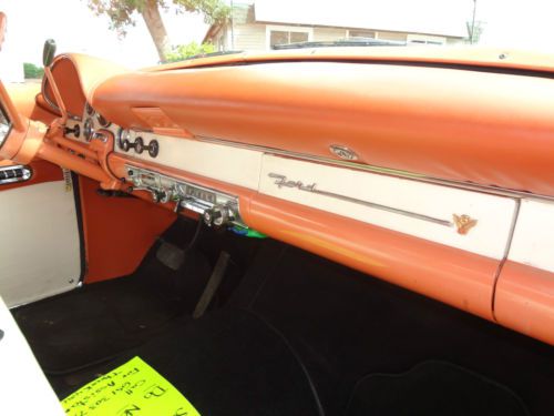 1956 Ford Fairlane Sunliner Convertible,NO RESERVE, Orig Mandarin Orange/White, image 14