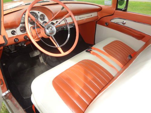 1956 Ford Fairlane Sunliner Convertible,NO RESERVE, Orig Mandarin Orange/White, image 19