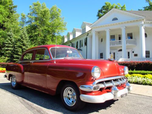 1954 chevrolet 210 bel air deluxe sedan chevy two-ten 235 beautiful! no reserve!