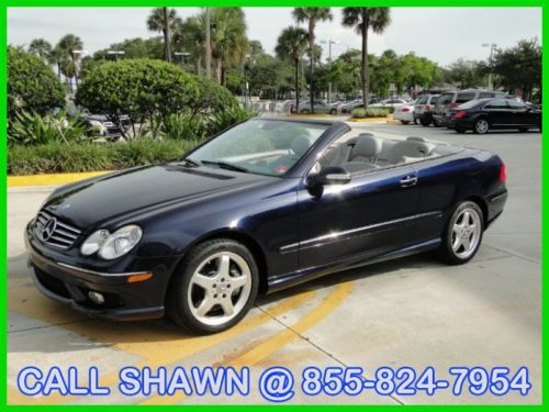 2004 clk500 convertible, only 38,000 miles, rare capri blue/ blue top, navi,wow