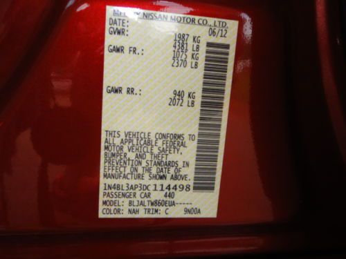 2013 NISSAN ALTIMA 3.5L SV REBUILT SALVAGE TITLE REPAIRED DAMAGE REPAIRABLE, US $14,500.00, image 48