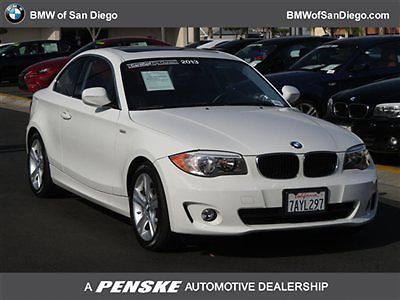 128i 1 series low miles 2 dr coupe 6-speed gasoline 3.0-liter dual overhead c al