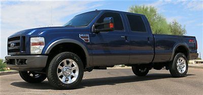 No reserve 2008 ford f350 xlt crew 4x4 diesel long bed az owned dealer maint.