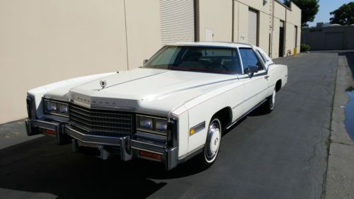 1978 cadillac eldorado - white - great condition - low miles