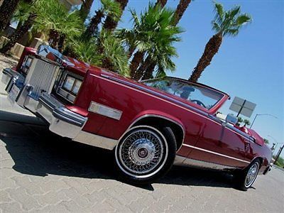 1985 cadillac biarritz eldorado convertible california caddy selling no reserve!