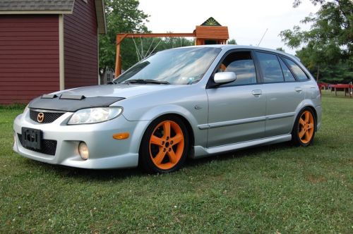 No reserve...very cool 2003 mazda protege pr5 4 dr hatchback, 2.0 liter,5spd man