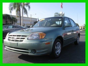 04 green 1.6l i4 automatic 35 mpg sedan *side airbags *low miles *florida