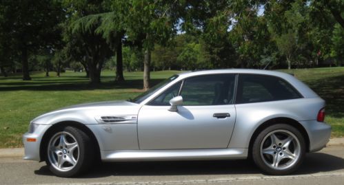 2000 bmw m coupe, silver/blck 2-seat sportscar, 5-spd mnl, sunroof, power accs,