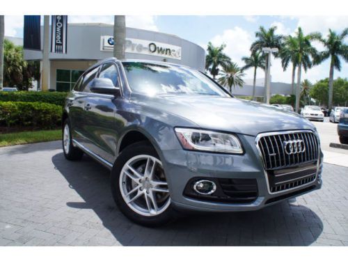 2014 audi q5 2.0t quattro premium plus tip clean carfax one owner florida car