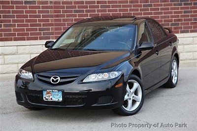 08 mazda 6 grand touring gt 2.3l 4 cyl leather power sunroof cd changer black
