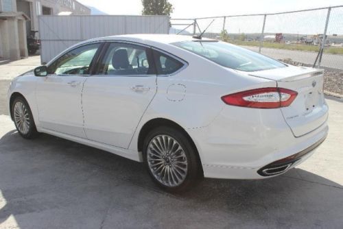 2014 ford fusion titanium damaged repairable salvage fixer priced to sell! l@@k!
