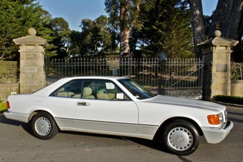 1990 mercedes-benz 560sec base coupe 2-door 5.6l- 1-owner ca car w/ 66k miles