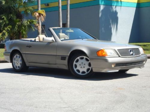 Sl320 roadster 99k low miles gold/tan clean title florida car
