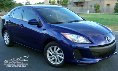 2013 mazda 3 i-touring 4door blue, 16k miles, like new, skyactive, 40mpg upto