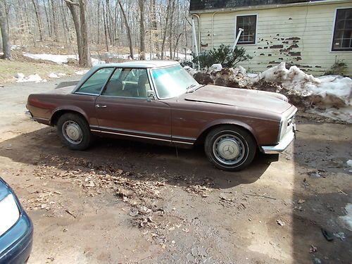 1964 230 sl mercedes pagada rare with back seat barn find 4 speed